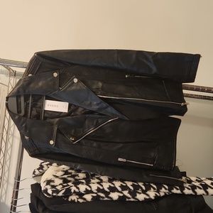 Vegan Leather Moto Jacket